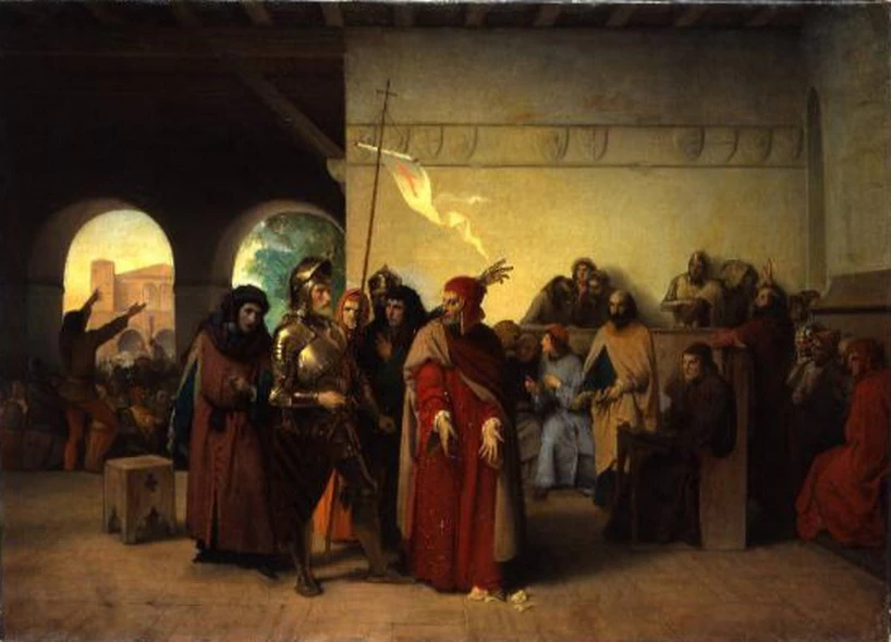 I consoli milanesi lacerano e calpestano il decreto del Barbarossa - Accademia di Belle Arti di Brera, Milano